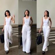 Hollis Trousers - High Quality Linen Down Pants (original photo)