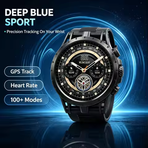 Outdoor Cellular Sports Smart Watch, Independent Call, HD Camera, Real-Time GPS Tracker & Health Fit