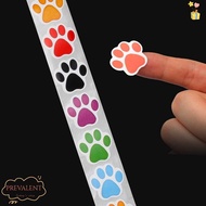 PREVALENT 500 pcs Dog  Sticker, Dog  Colorful/Black Puppy Pet Dog  Sticker, Fashion 1 Inch Pet Dog  