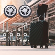 Crazy 2PCS Replacement Luggage Casters Practical Design Noise Reduction Rollers