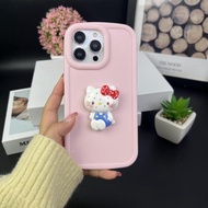 Phone Case Suitable for IPhone 11 12 Pro Max X XR XS MAX 7 Plus 8 Plus IPhone 13 Pro Max IPhone 14 Pro Max IPhone 15 Pro Max Soft 14 Pro Cartoon Red Bow KT Cat Accessories