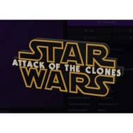 STAR WARS: Attack of the Clones 3D Logo Or Fridge Magnet