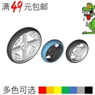 LEGO樂高 39367 49295 57x14mm  78x14mm SPIKE 橡膠車輪子 白 紅