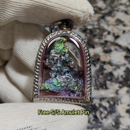 Colorful Leklai Pendant 彩色力泥吊坠 Leklai Amulet 马来西亚力泥 100% Natural Leklai