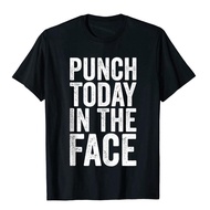 Popular Tee Casual Punch Today In The Face Muscle Boxing Workouts Novelty Tshirts Mens Present