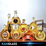 Combo of 7 XO glass bottles, transparent glass bottles with CB7 stamp