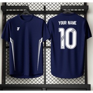 Jersey Custom Name TJ Side Line FREE Custom Nama Nombor Jersey Microfiber Unisex (FAST SHIPPING)