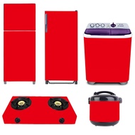 MESIN Stove Sticker/1-Door Refrigerator/2-Door Refrigerator/Washing Machine/Ricecooker RED