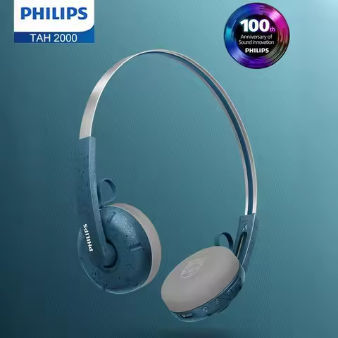PHILIPS TAH2000 Bluetooth Headphone with APP Classic Metal Headband Ringo Intelligent Dual Connectio