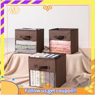 【W】Fabric Cube Storage Box Transparent Storage Box for Closet Foldable Storage Box