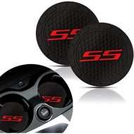 2Pcs Coaster Pemegang Kereta untuk Aksesori Camaro SS Auto Anti Slip Holder Insert Coaster Aksesori 