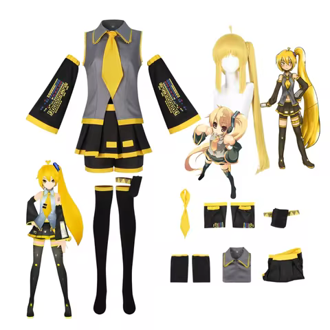Anime Akita Neru Cosplay Costume Wig Set Akita Neru Christmas Halloween Party Costume