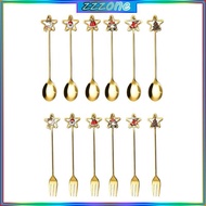 zzz Coffee Spoon Forks for Creative Dessert  Spoon Shovel Christmas  for Frie