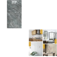 [frthrthrt]10Pcs Self-Adhesive Marble Tiles Sticker Waterproof 30cmx60cm Tile Floor Stickers Tile Ki