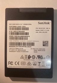 SanDisk X600 2.5" 256GB SATA SSD 固態硬碟
