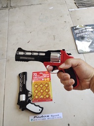 pistol dompis XL 20cm ring cap jadul full metal petasan capgun doblis plus peluru 1 lembar bahan bes