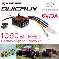 HobbyWing QuicRun 1060 60A pengawal kelajuan elektronik menolak ESC kalis air untuk 1:10 SCX10 TRX4 