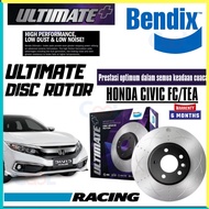 Bendix Ultimate+ Front And Rear Set Disc Rotor - Honda Civic FC/TEA 2016 BR2540 ULT+ BR2541 ULT+