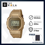 Casio G-Shock Mens Digital Watch DWE-5600HG-1 Gold Chain Series Sports Watch for mens + Additional B