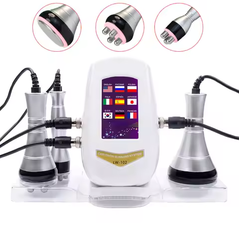 3 In 1 Cavitation Beauty Slimming Massage Machine Multi-functional Skin Tightening Face Body Lifting