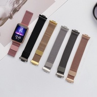 [HOT JUXXKWIHGWH 514] สายรัดสำหรับ Huawei Watch FIT Band อุปกรณ์เสริม Magnetic Loop สร้อยข้อมือโลหะสแตนเลส Huawei Watch Fit 2021สาย