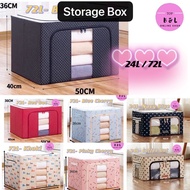 [READY STOCK] Storage Box (72L) & (24L)Oxford Foldable Large Capacity Storage Box.