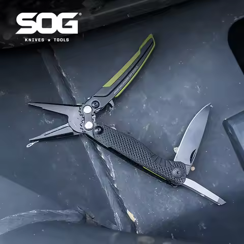 SOG 5-in-1 Multi-Tool Fishing Pliers Folding Knives Small Portable EDC Gadgets for Outdoor Hiking Ca