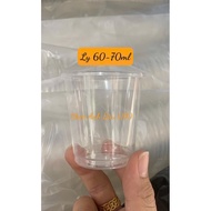 50 MINI CLEAR PLASTIC CUP Capacity 60ml