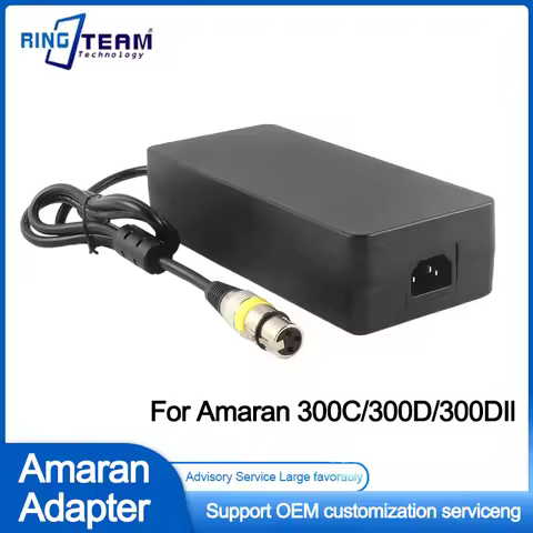 48V 7.5A Power Cable Charger for Aputure Amaran 300C 300D Live Streaming Fill Light