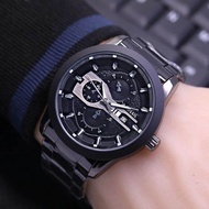 Jam Tangan Pria Fossil Anti air Rantai Tanggal Aktif Free Box Dan Baterai Cadangan