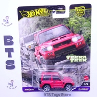 MERAH Hot Wheels Premium Terra Trek Mitsubishi Pajero Evolution Red