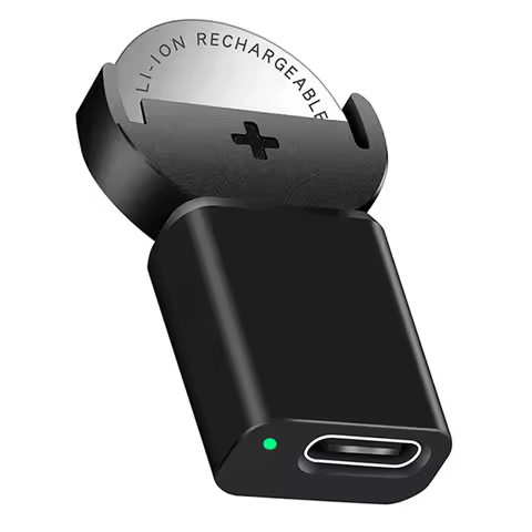 USB Type C Plug Lithium CR 2032 Battery Adapter For LIR2032 LIR2025 ML2032 ML2025 CR2032 Coin Button