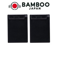 Lihit Lab B6E Vertical Binder Clipboard - Black (Set of 2)