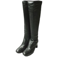 二手 3.1 3.1 Phillip Lim 3.1 Phillip Lim Nadia 義大利製造羊皮長跟靴，尺寸 37 (24cm)，黑色皮革。