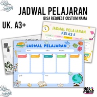 Print A3+ Size School Lesson Schedule