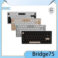 Bridge75 Mechanical Keyboard 75% GASKET RGB Hot Swappable Custom Mechanical Keyboard Support QMK/VIA