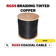 HIKVISION CCTV RG59 Coaxial Cable 3Hz 80/0.16 AL Braiding Tinted Copper (305M)