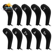 [untedvrip9n]10PCS Zipper Golf Club Iron Head Covers with Number Golf Club Head Covers for Iron Set 