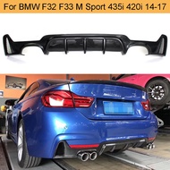 Carbon Fiber Car Rear Bumper Diffuser Lip for BMW F32 F33 M Sport 435i 420i 2014 - 2017 Cabriolet Fo