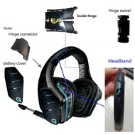 Repair Parts for Logitech G933 G933S G935 G633 G635 G533 Gaming Headphones,Headband,outer connector,Earcups Cover,Bracket,Hinge Swivel