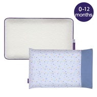 【ClevaMama】 護頭型嬰兒枕(0-12M適用)+星星藍枕套