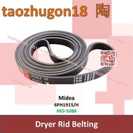 Midea Daewoo 7PH1915 7PH 6PH 1915 Dryer Washing Machine Rubber Belt Belting MD-5088 DWR-V700W DWD-10