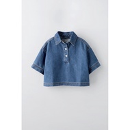 Denim Top Outfit (lengan pendek)