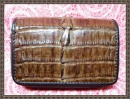 **精選泰國珍珠魚 / 鱷魚皮件精品店**鱷魚皮複合式鑰匙圈零錢包(9)**保証真品 / 不滿意包退**