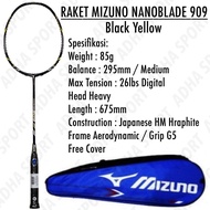 Raket Badminton Mizuno Nano Blade / Nanoblade 909 Black Yellow Original Bulutangkis Store Surabaya A