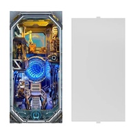 In stock Creative DIY Wooden Book Nook Shelf Insert Miniature Kits Planetary Era Bookshelf Home Desk