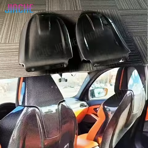 Dry Carbon Fiber Car Interior Seat Back Covers Accessories For BMW M2 M3 M4 M8 X3M X4M G80 G82 F97 F