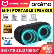 ORAIMO Speaker Bluetooth Bass Speaker Waterproof Speaker Mini Bluetooth Speaker Black Bluetooth Speaker Outdoor AK31S