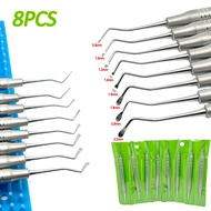 8Pcs/Set Dental Gracey Curette 0.8mm To 2.2mm Periodontal Bone Curettes Perio Dental Cleaning Scaler