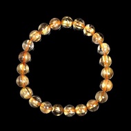 【正佳珠寶】金鈦晶 頂級淨體老礦 厚板順絲 7.8-8.3mm 手珠